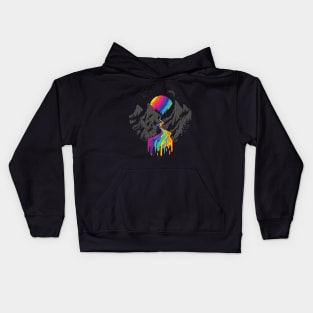 Celestial Dreams: Colorful Night Odyssey Kids Hoodie